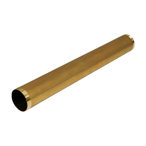 Everflow Threaded Tube for Tubular Drain Applications, 20GA Brass 1-1/2"x12" 22512-20
